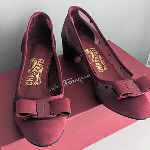 Salvatore Ferragamo Burgundy Women's Shoes